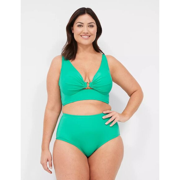 Lane Bryant Cacique Mid Rise Swim Brief 16 - Picture 3 of 3